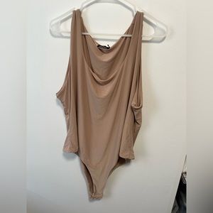 Boo Hoo - Nude Double Lined Bodysuit